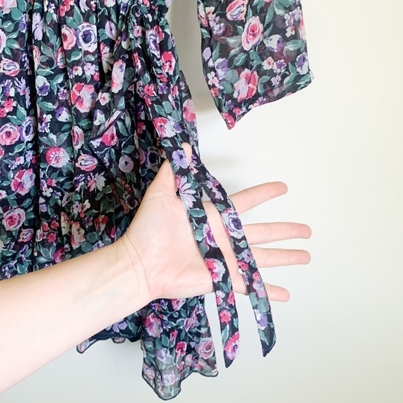 Abercrombie & Fitch Floral Faux Wrap Mini Dress - Picture 7 of 9